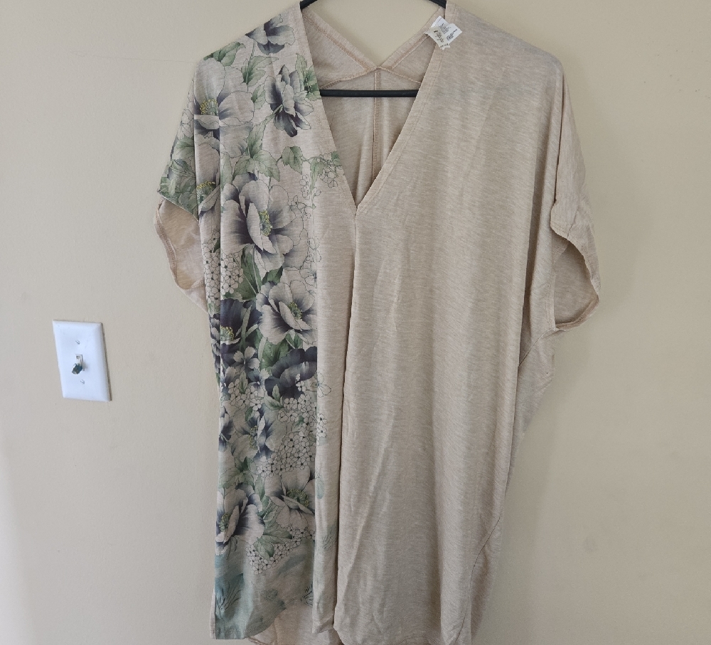 42POPS Beige Floral Loose Fit Tunic - 04